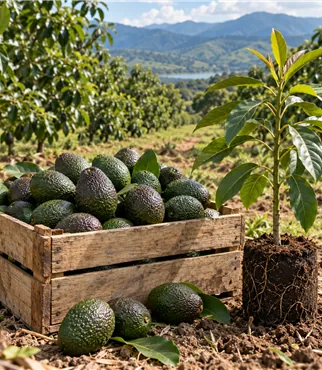 Young Hass avocado tree asset