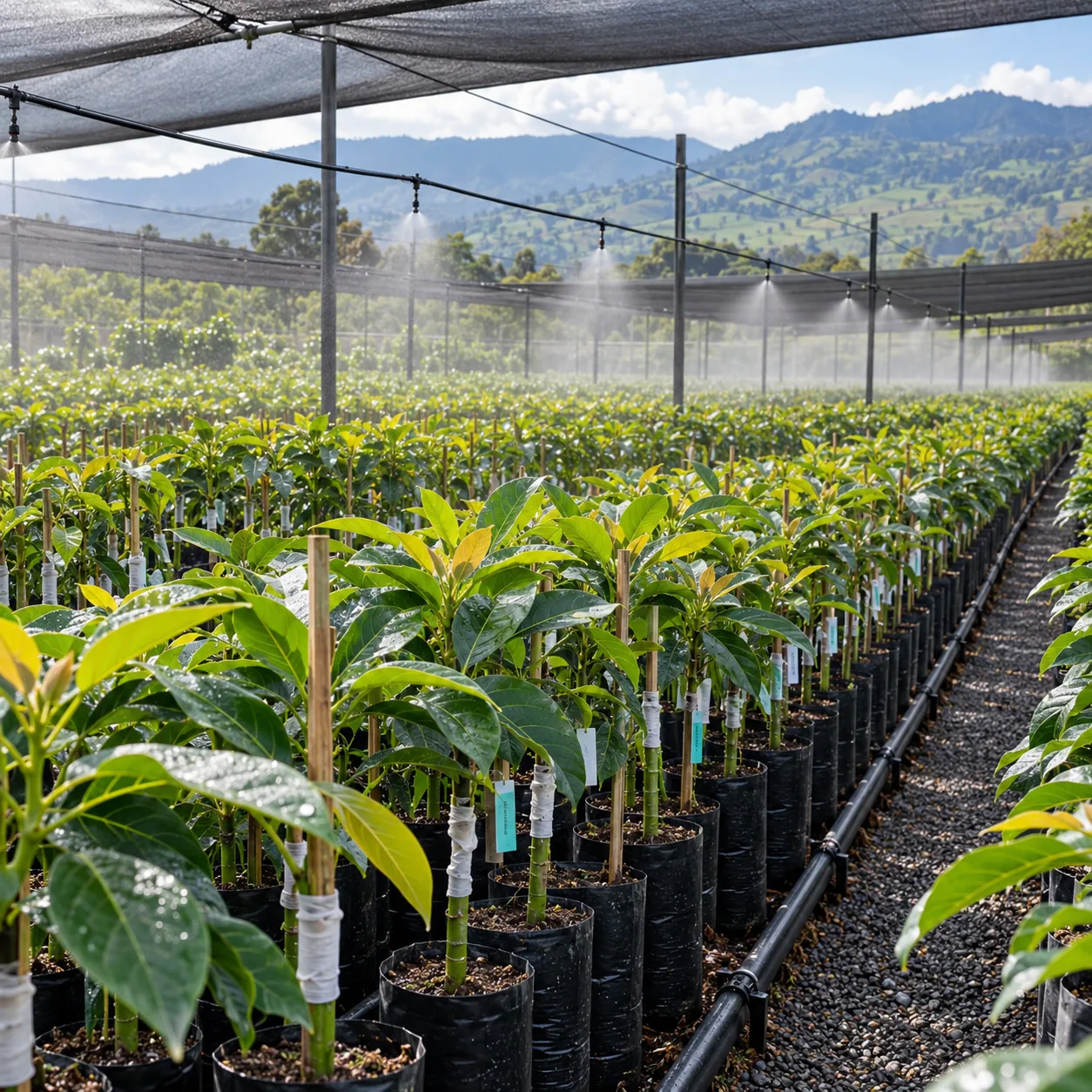 Mexican Hass avocado nursery
