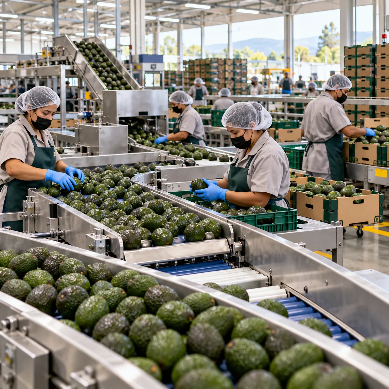 Mexican avocado packing and post-harvest operations