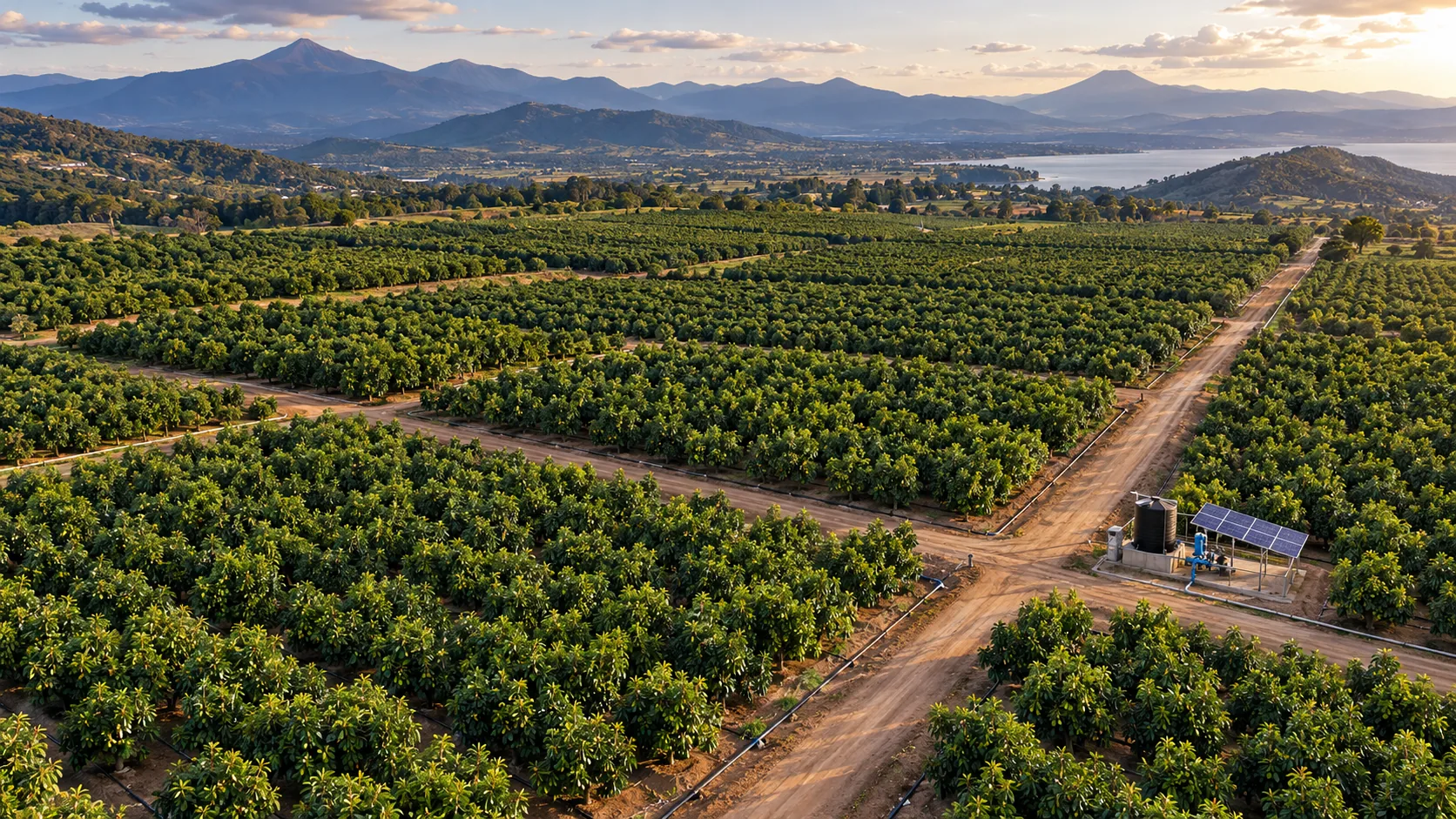 Digital orchard plot linked to Mexico farm data